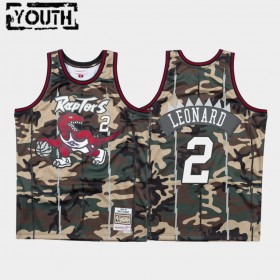 Toronto Raptors Kawhi Leonard 2 Woodland Camo Lasten Pelipaidat Swingman